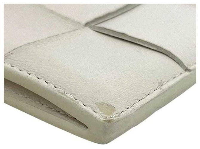 Monedero de cuero blanco Bottega Veneta - vista 4