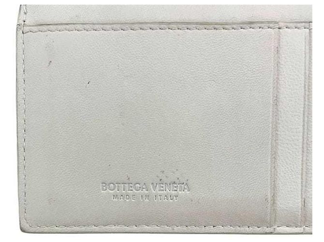 Monedero de cuero blanco Bottega Veneta - vista 5