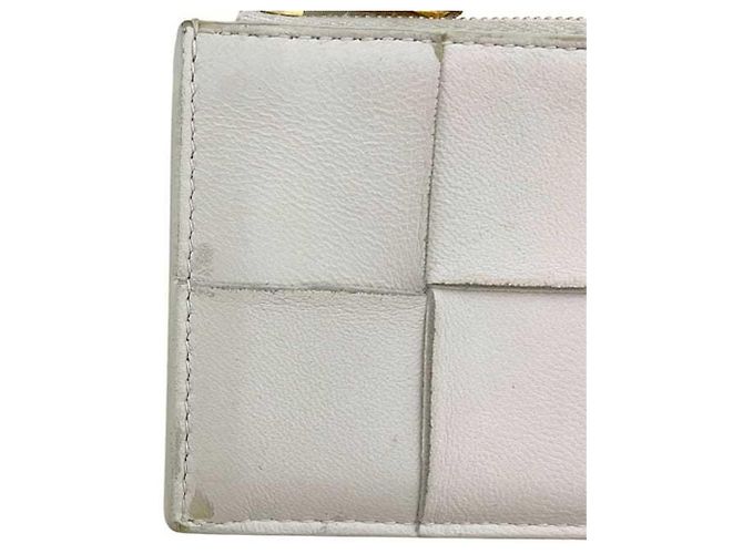 Monedero de cuero blanco Bottega Veneta - vista 7