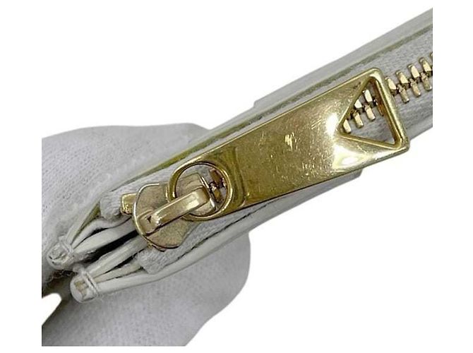 Monedero de cuero blanco Bottega Veneta - vista 8