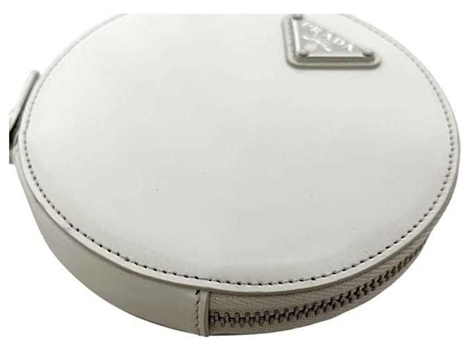 Borsa a spalla mini pochette bianca Prada Bianco - vista 7