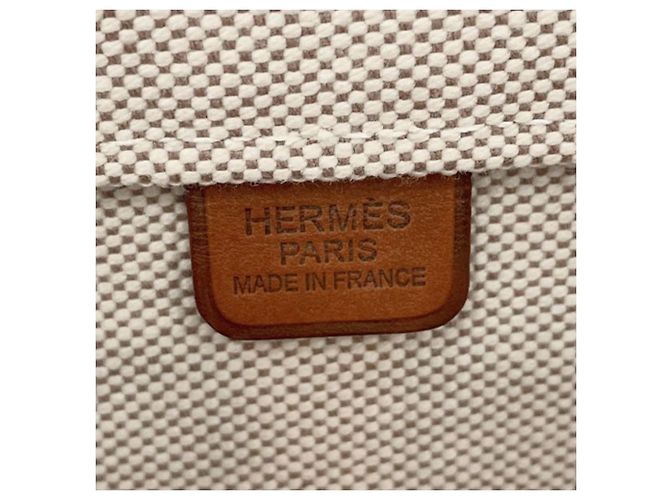 Hermès Marrón Toile H Plume Quadrige al Hilo Steeple 31 Castaño - vista 5