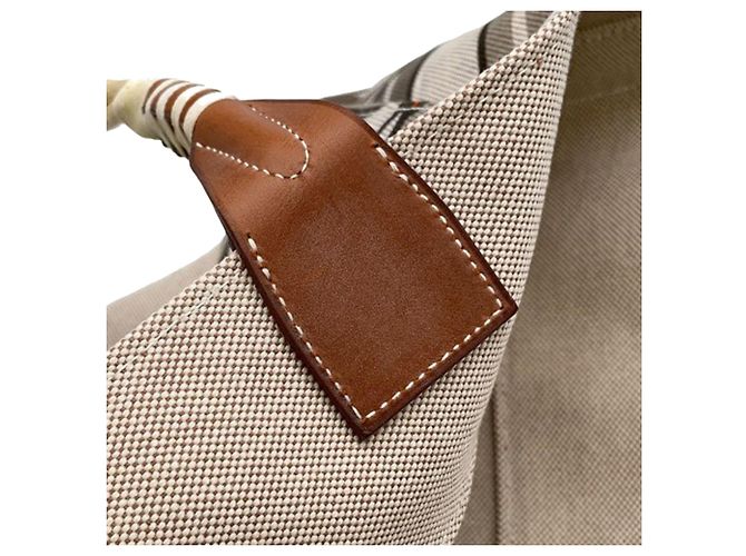 Hermès Marrón Toile H Plume Quadrige al Hilo Steeple 31 Castaño - vista 6