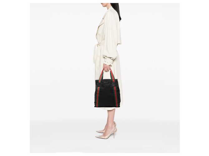 Gucci Schwarze GG Canvas Tote - Ansicht 7