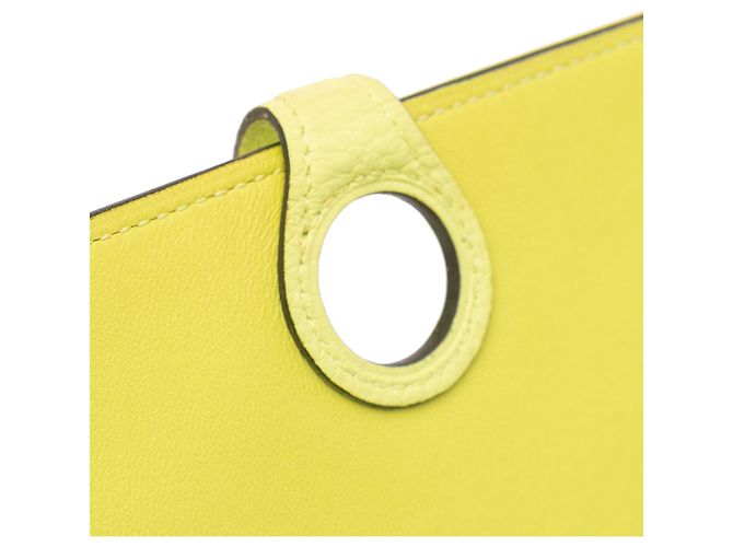 Cartera Duo Dogon GM en Togo Amarillo Hermès - vista 10