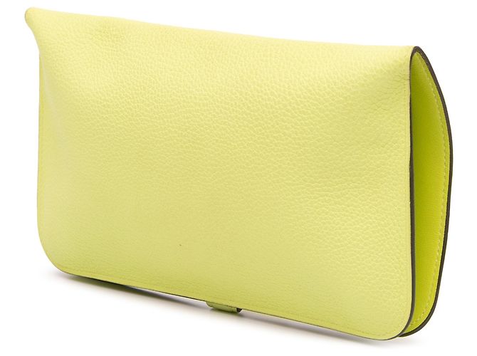 Cartera Duo Dogon GM en Togo Amarillo Hermès - vista 2