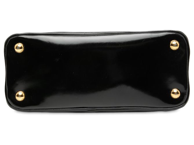Prada Kleine schwarze Spazzolato Promenade-Handtasche - Ansicht 3