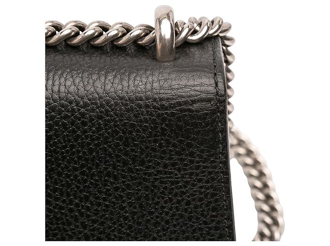 Gucci Kleine Schwarze Leder Dionysus Umhängetasche - Ansicht 9