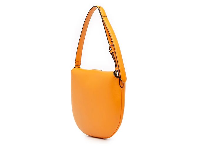 Borsa hobo croissant piccola in pelle arancione Fendi - vista 2