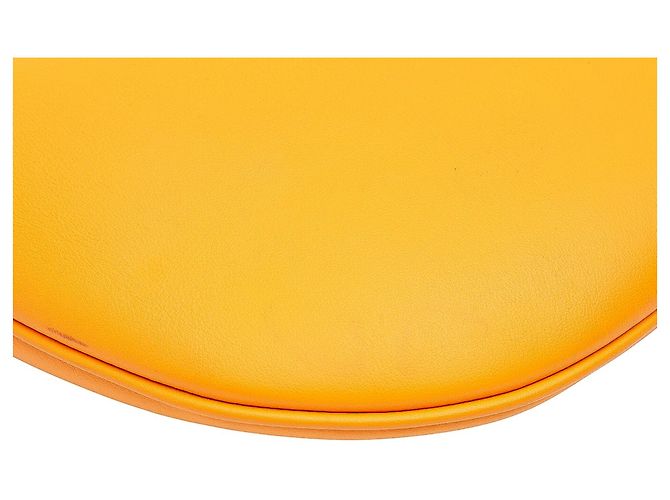 Borsa hobo croissant piccola in pelle arancione Fendi - vista 7