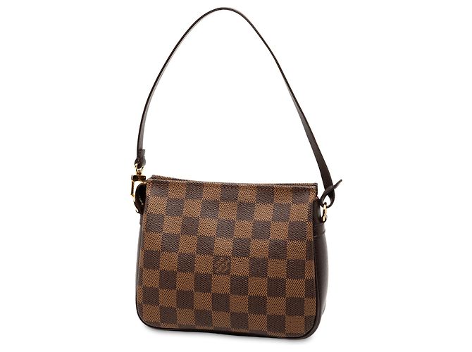 Trousse Pochette Damier Ebene Marrone Louis Vuitton - vista 2