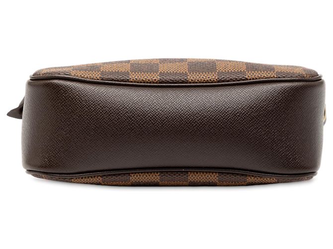Trousse Pochette Damier Ebene Marrone Louis Vuitton - vista 3