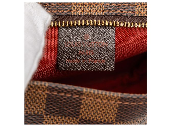 Trousse Pochette Damier Ebene Marrone Louis Vuitton - vista 5