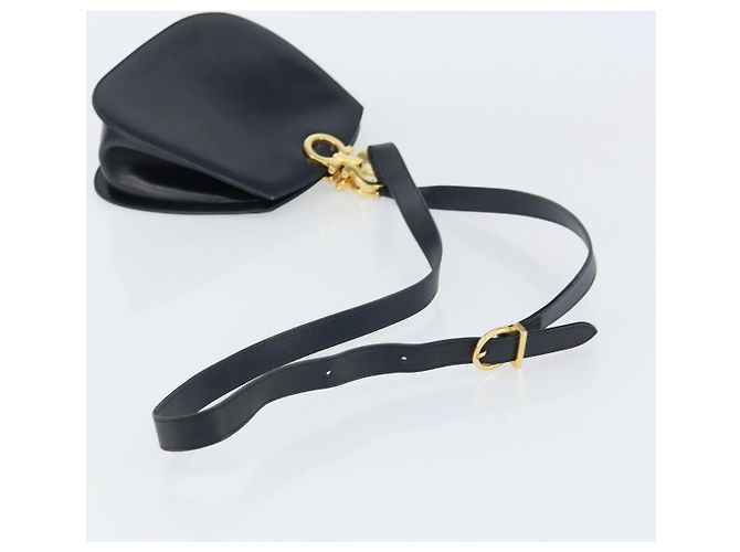 Borsa a Spalla Gancini in Pelle Salvatore Ferragamo Blu navy - vista 7