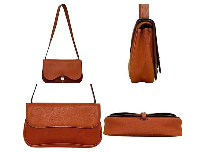 Borsa a Spalla Colorado PM di Hermès in Arancione - vista 3