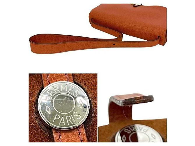 Borsa a Spalla Colorado PM di Hermès in Arancione - vista 8