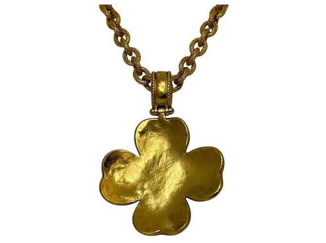 Chanel Gold- und Schwarz-Halskette Golden - Ansicht 3