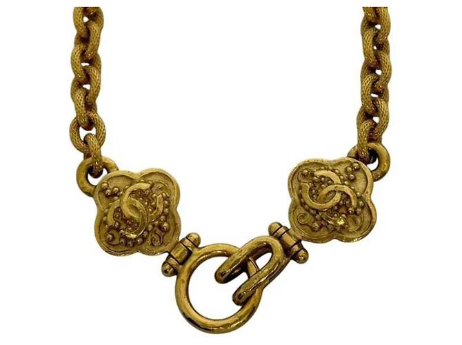 Chanel Gold- und Schwarz-Halskette Golden - Ansicht 6
