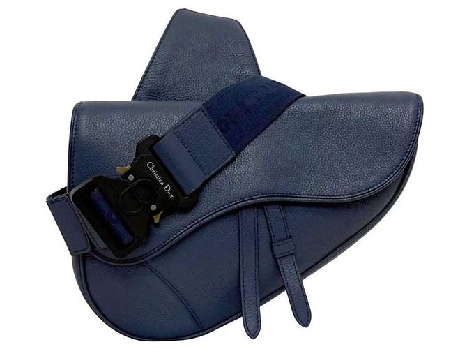 Borsa Saddle blu navy Christian Dior - vista 2