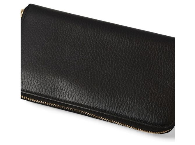 Cartera larga de cuero negro Gucci - vista 5