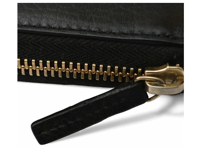 Cartera larga de cuero negro Gucci - vista 6