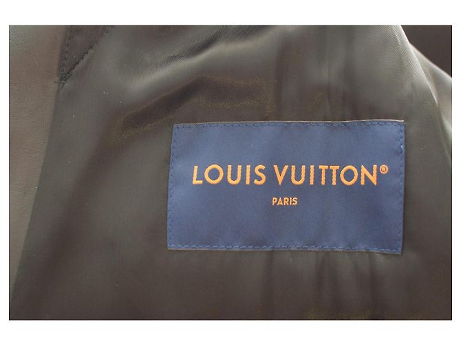 Louis Vuitton 1AGJEO Shearling Collar Evening Black Leather Biker Jacket 5 700€ - view 4