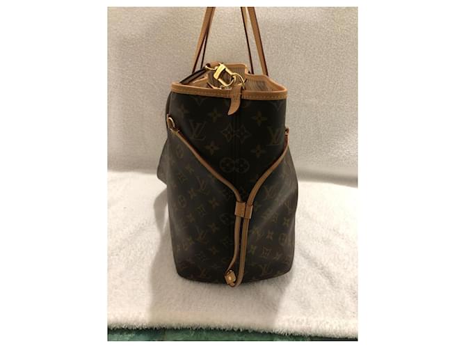 Louis Vuitton Neverfull MM Monogram Marrone - vista 5