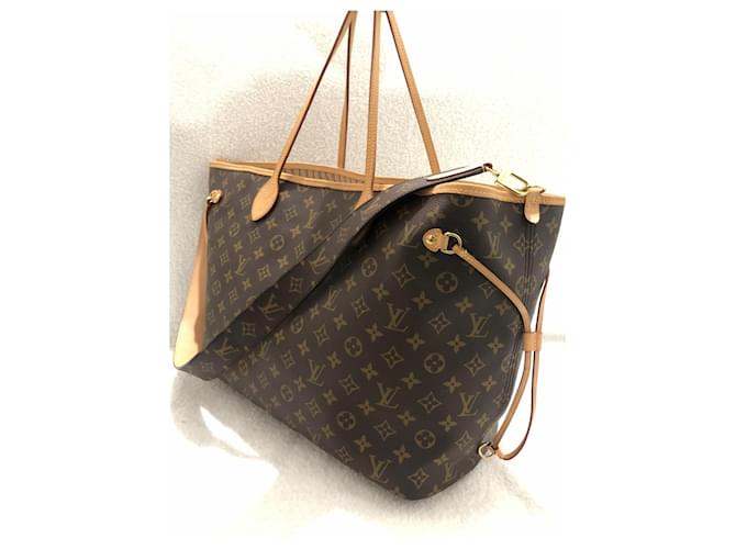 Louis Vuitton Neverfull MM Monogram Marrone - vista 6