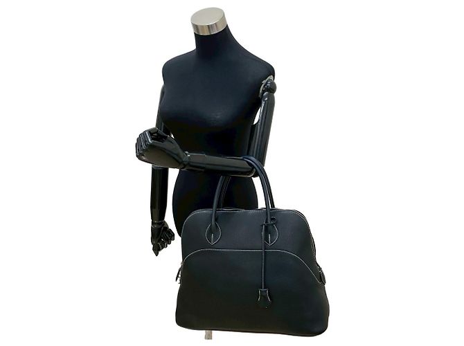 Borsa Hermès Bolide Relax 40 in pelle nera Nero - vista 2