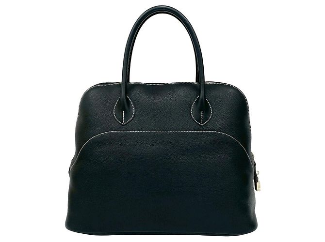 Borsa Hermès Bolide Relax 40 in pelle nera Nero - vista 3