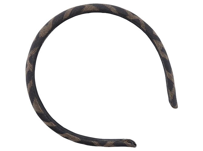 Fascia per capelli in tela nera Fendi Katyusha Nero - vista 3
