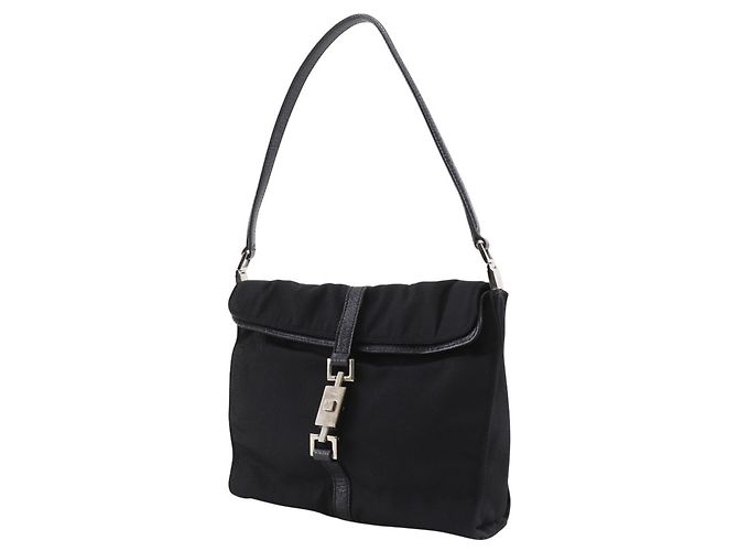 Borsa a Spalla Gucci Jackie Nero - vista 2