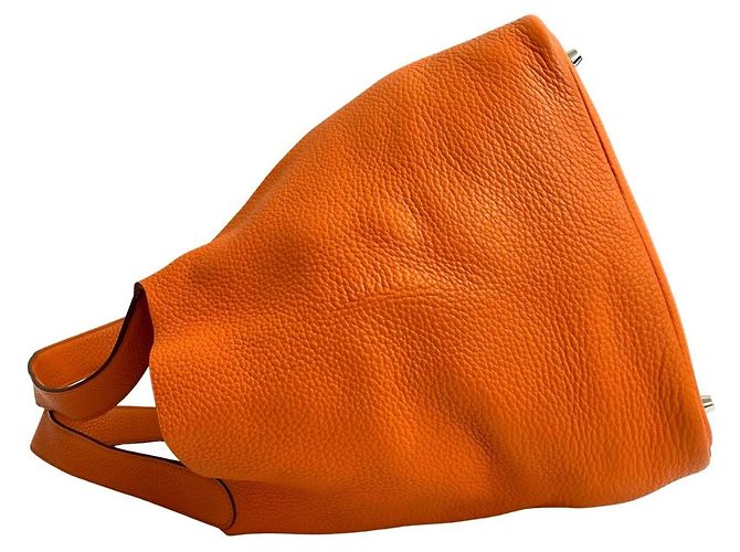 Borsa Hermès Picotin Lock GM arancione - vista 5