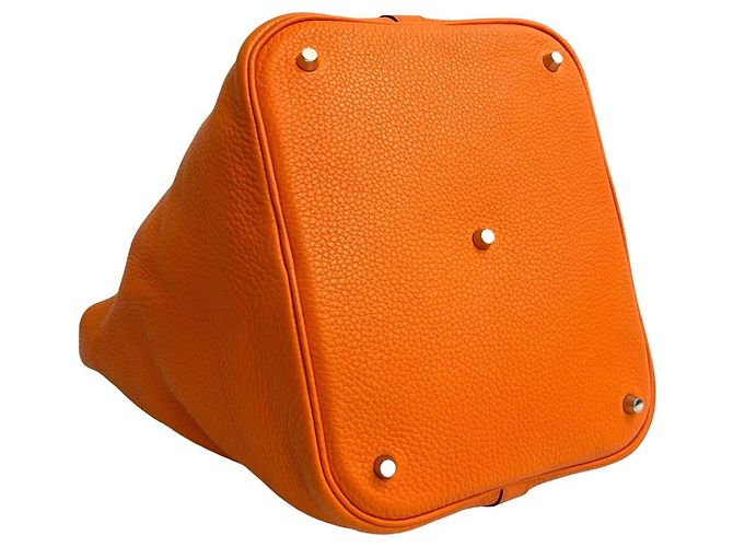 Borsa Hermès Picotin Lock GM arancione - vista 7