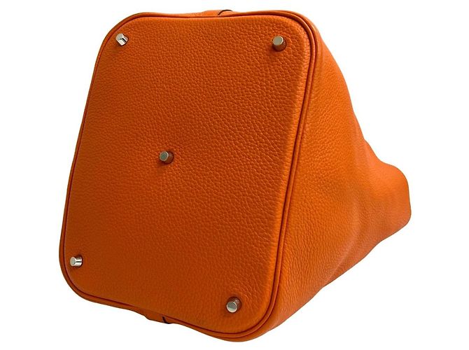 Borsa Hermès Picotin Lock GM arancione - vista 8