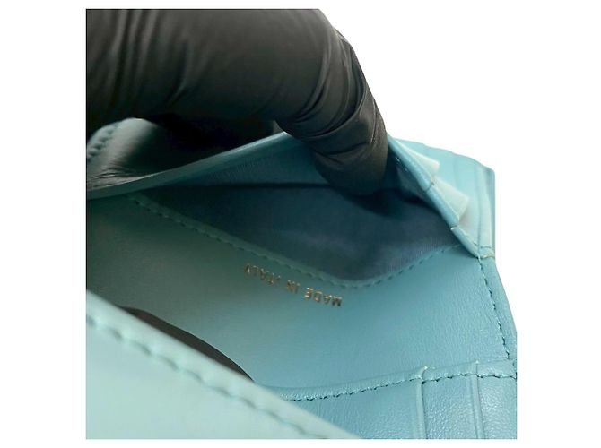 Chanel 19 Lammleder Bifold Geldbörse Blau - Ansicht 9
