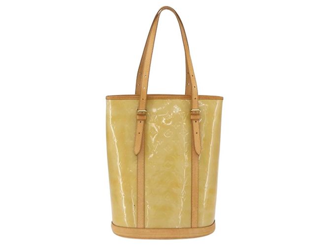 Bucket Borsa a secchiello Louis Vuitton Monogram Vernis GM Beige - vista 2