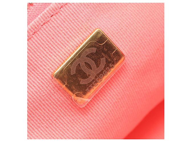 Borsa a spalla in agnello matelassé rosa Chanel - vista 5