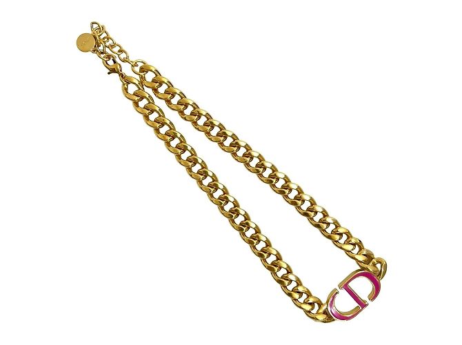 Collana Pendente Oro e Rosa Christian Dior D'oro - vista 4