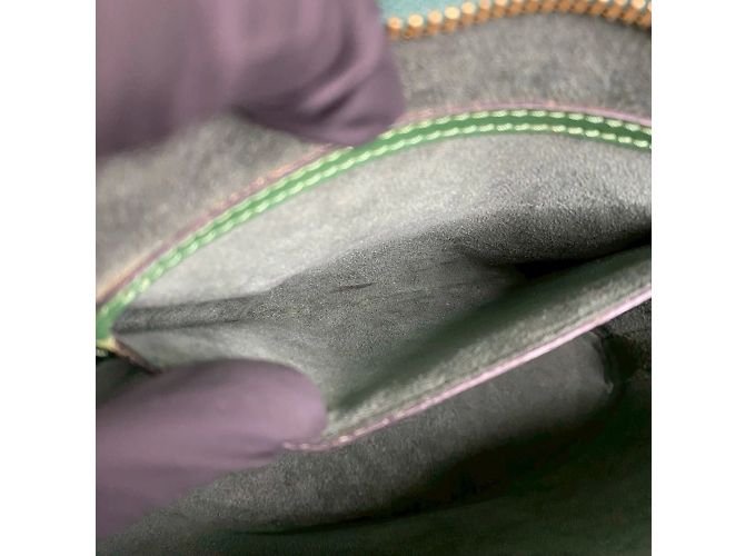 Borsa a mano Louis Vuitton Saint Jacques in pelle Epi Verde - vista 10