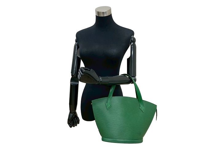 Borsa a mano Louis Vuitton Saint Jacques in pelle Epi Verde - vista 2