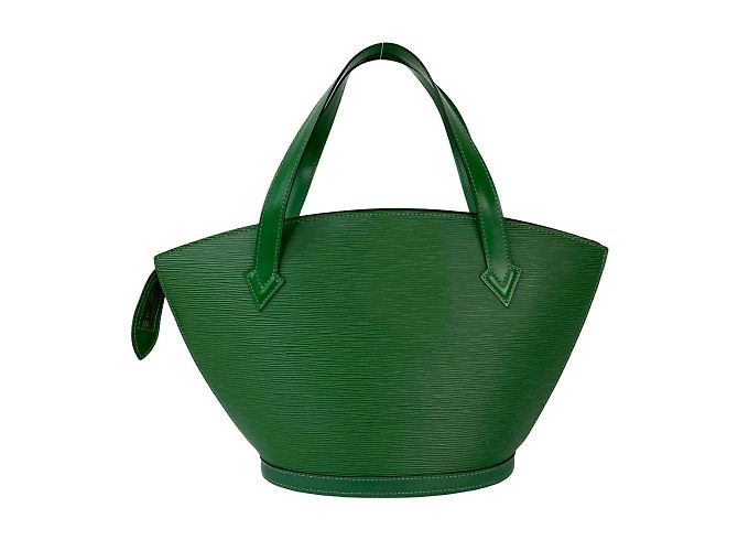 Borsa a mano Louis Vuitton Saint Jacques in pelle Epi Verde - vista 3