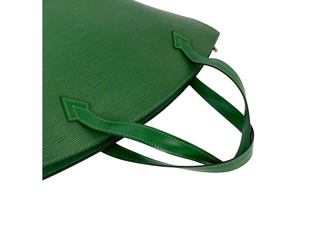 Borsa a mano Louis Vuitton Saint Jacques in pelle Epi Verde - vista 4