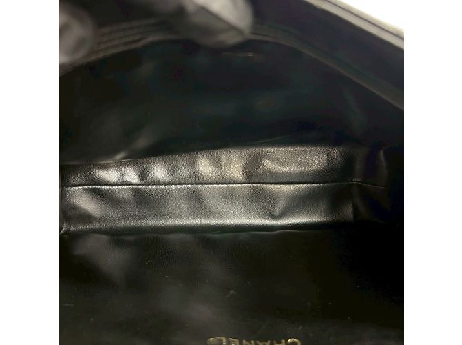 Chanel Vintage V-Stitch Coco Mark Schultertasche Schwarz - Ansicht 9