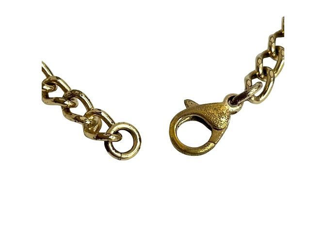 Collana a catena placcata oro con motivo logo Coco Mark vintage di Chanel D'oro - vista 3