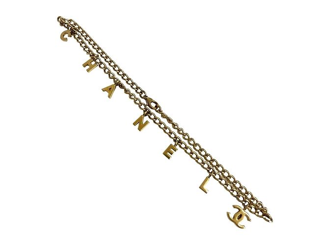 Collana a catena placcata oro con motivo logo Coco Mark vintage di Chanel D'oro - vista 4