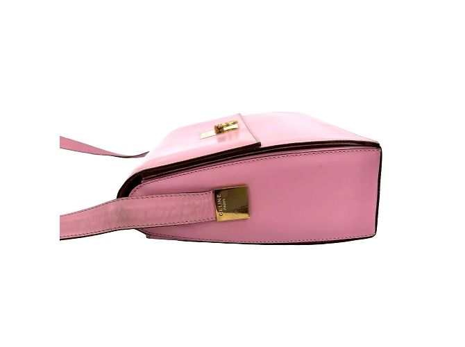 Céline Celine Vintage Logo Ring Hardware Ledertasche Pink - Ansicht 5