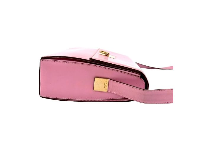 Céline Celine Vintage Logo Ring Hardware Ledertasche Pink - Ansicht 6
