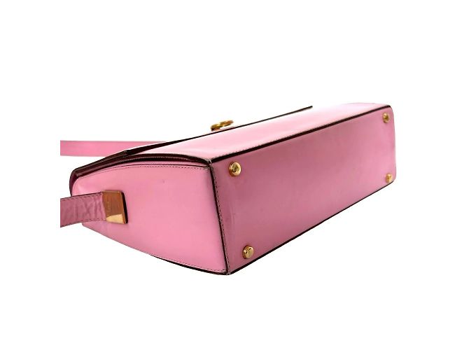 Céline Celine Vintage Logo Ring Hardware Ledertasche Pink - Ansicht 7