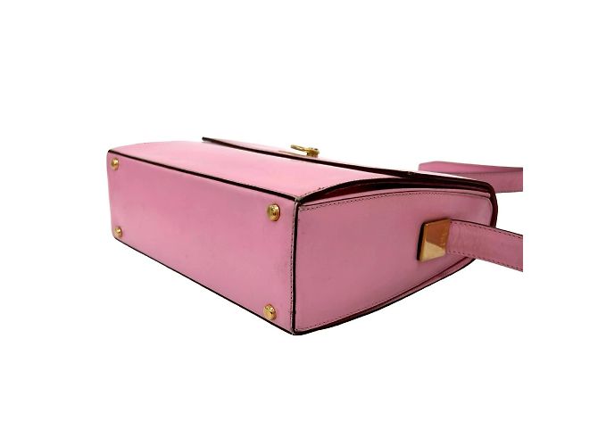 Céline Celine Vintage Logo Ring Hardware Ledertasche Pink - Ansicht 8